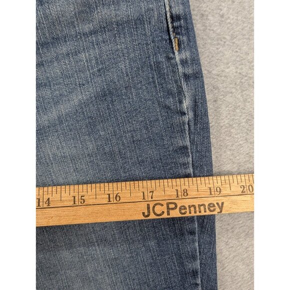 Banana Republuc Jeans Womens Size 8 Blue Classic Straight Faded Whiskers - Picture 7 of 11